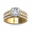 FlyerFit® 14K Yellow and 14K White Gold Encore Engagement Ring