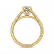 FlyerFit® 14K Yellow Gold Vintage Engagement Ring