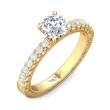 FlyerFit® 14K Yellow Gold Vintage Engagement Ring