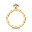 FlyerFit® 14K Yellow Gold Micropave Engagement Ring