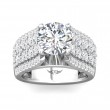 FlyerFit® 18K White Gold Encore Engagement Ring