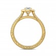 FlyerFit® 18K Yellow Gold Vintage Engagement Ring