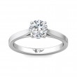 FlyerFit® Platinum Solitaire Engagement Ring