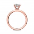 FlyerFit® 18K Pink Gold Solitaire Engagement Ring