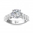 FlyerFit® Platinum Encore Engagement Ring
