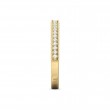 FlyerFit® 18K Yellow Gold Micropave Bead Set Wedding Band
