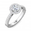 FlyerFit® 14K White Gold Vintage Engagement Ring