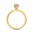 FlyerFit® 18K Yellow Gold Solitaire Engagement Ring