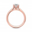 FlyerFit® 14K Pink Gold Solitaire Engagement Ring