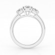 3ct Oval Three Stone Engagement Ring