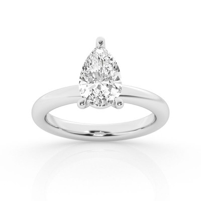 2ct Pear Solitaire Engagement Ring