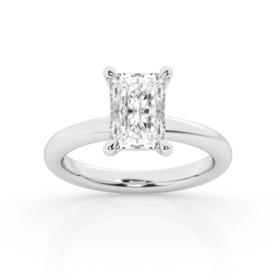 4ct Radiant Solitaire Engagement Ring