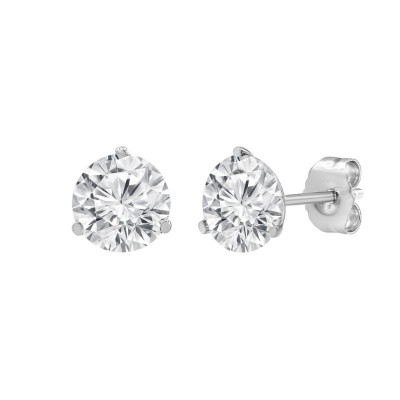 1ct Round Earring Studs