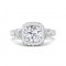 FlyerFit® 14K White Gold Three Stone Engagement Ring