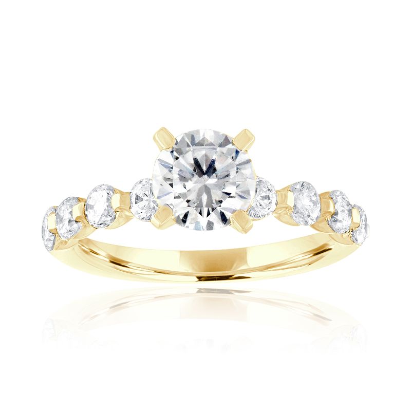 Round Diamond Imagine Set Engagement Ring