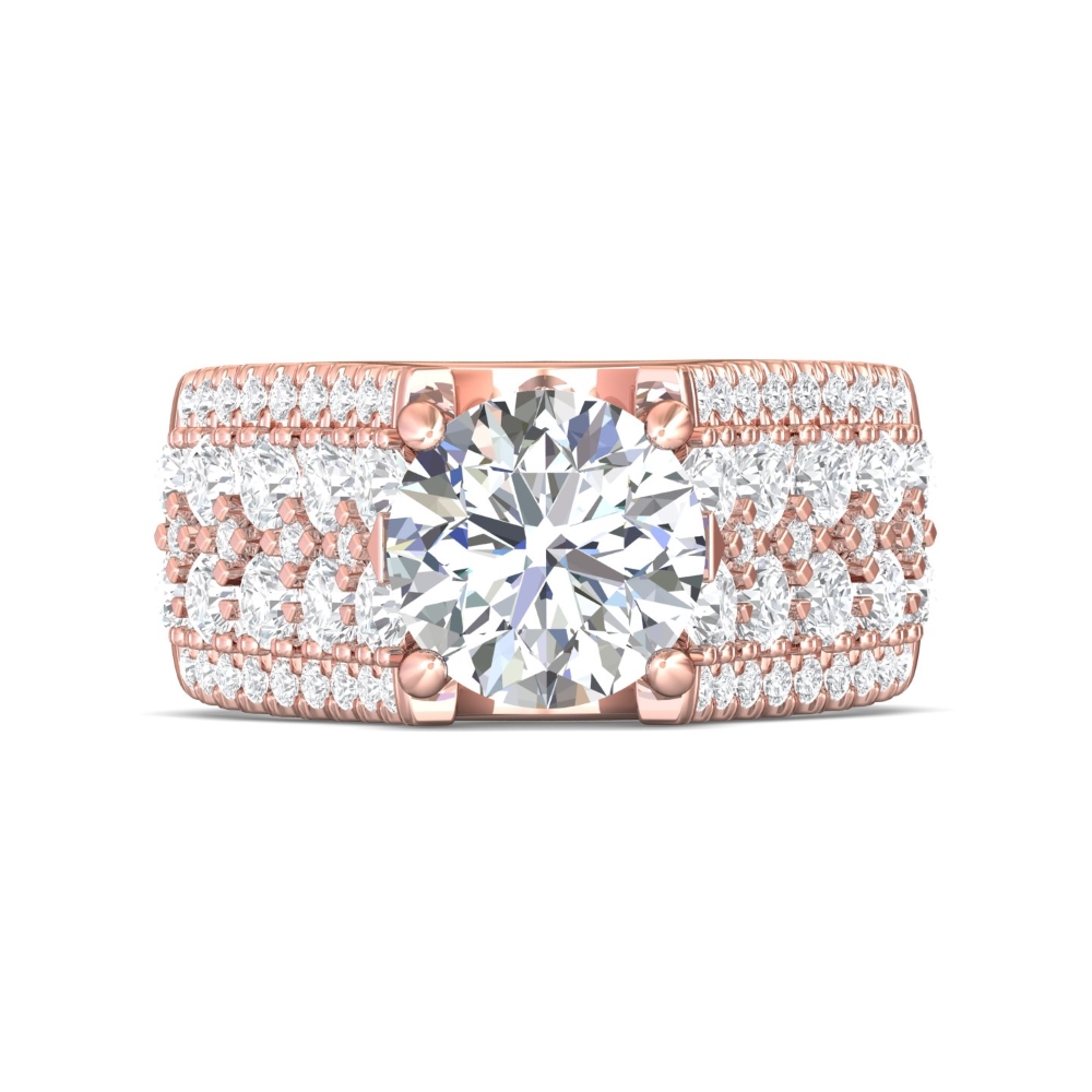FlyerFit® 14K Pink Gold Encore Engagement Ring