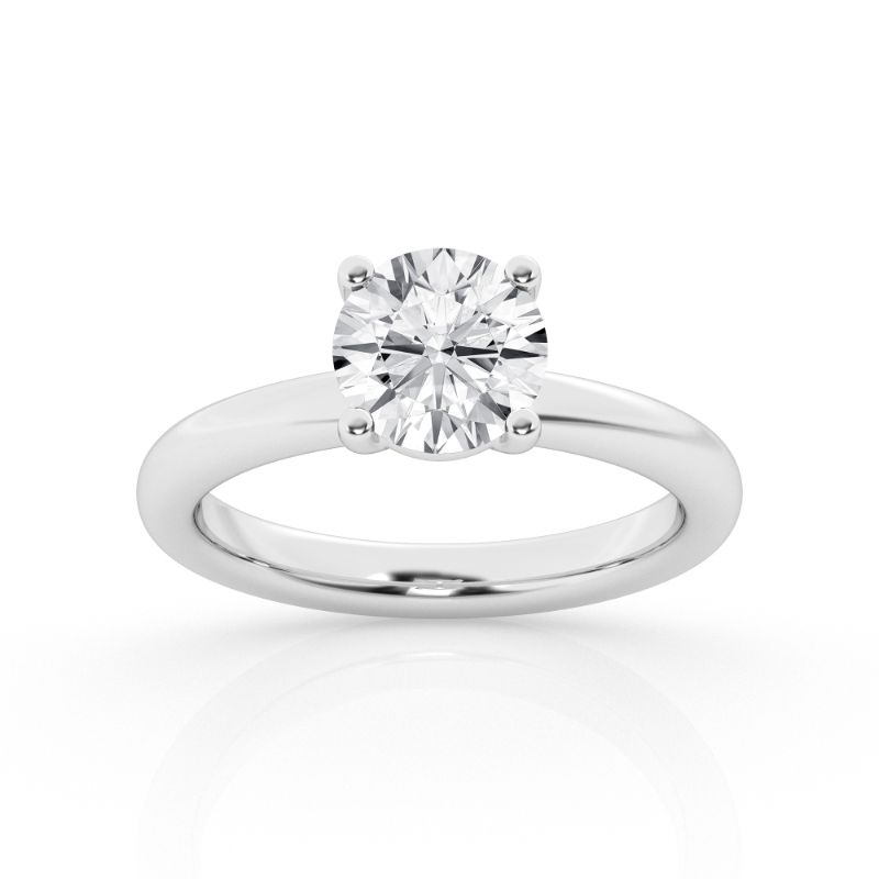 4ct Round Solitaire Engagement Ring