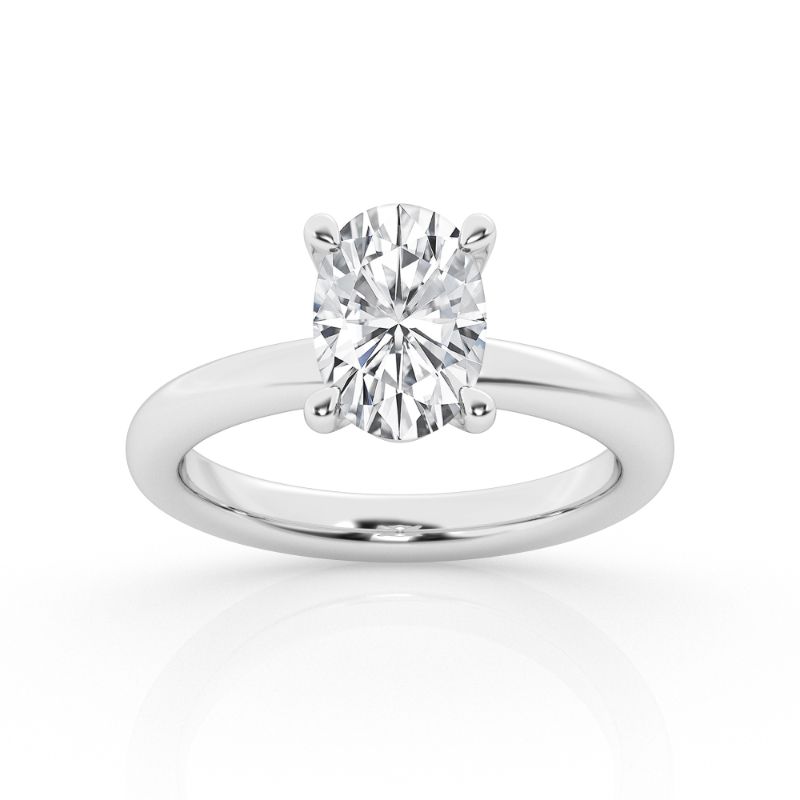 2ct Oval Solitaire Engagement Ring