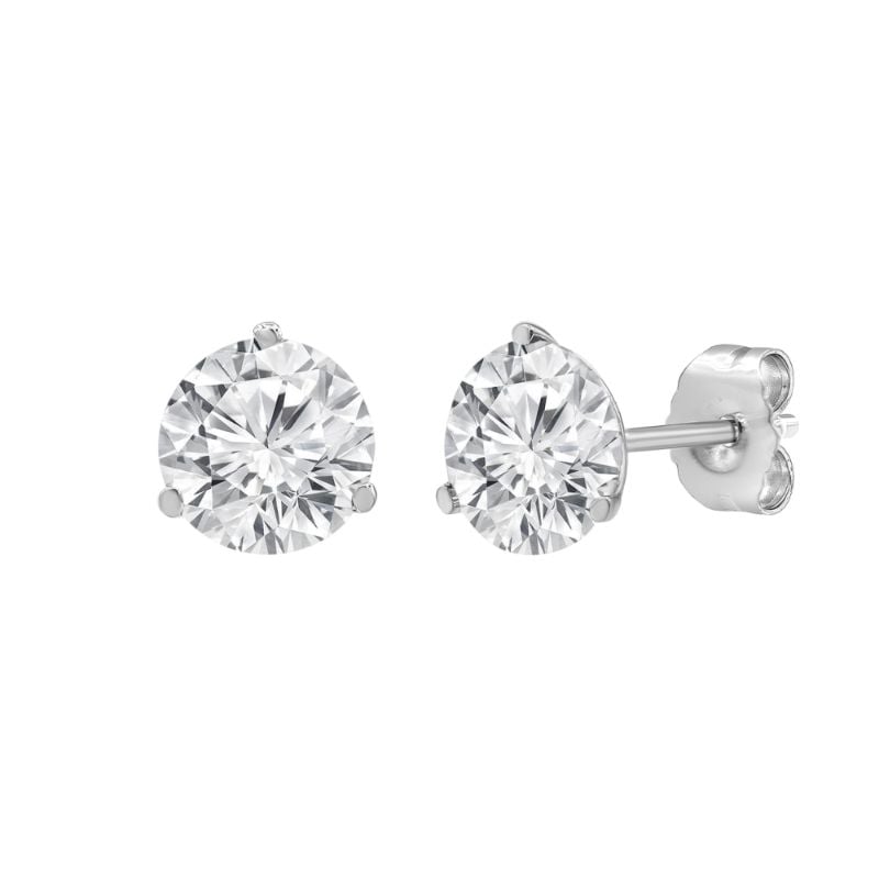 2ct Round Earring Studs