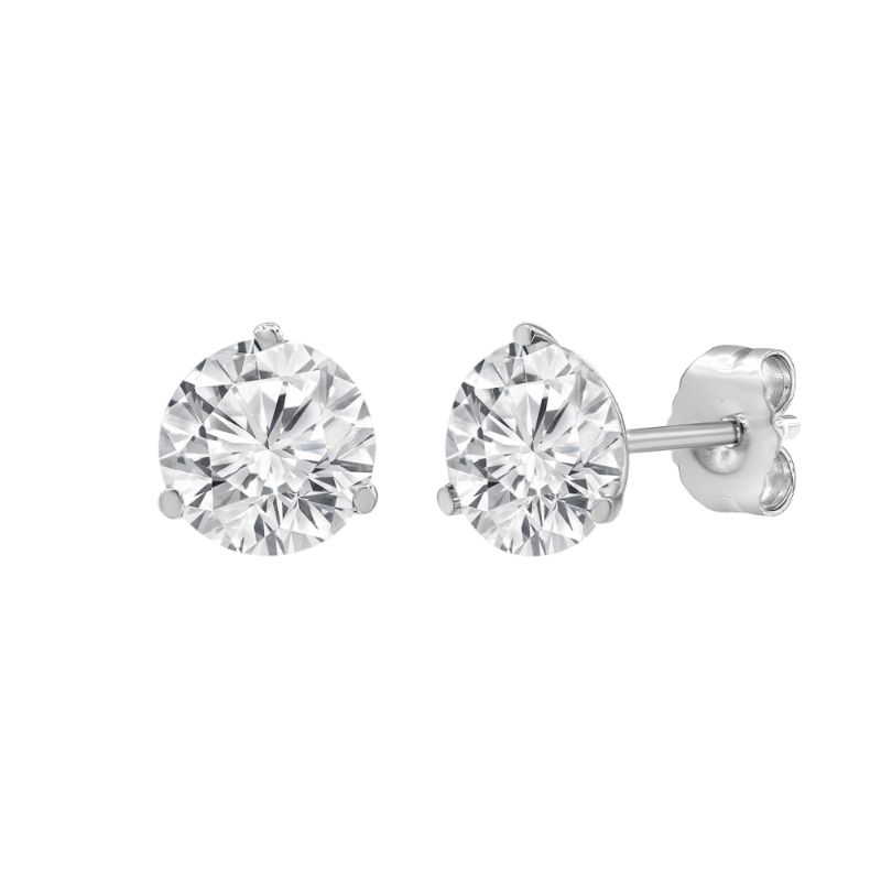 4ct Round Earring Studs